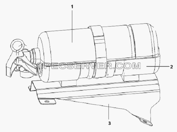 Fire Extinguisher Subassembly для L3251A3 (вара.) (список запасных частей)