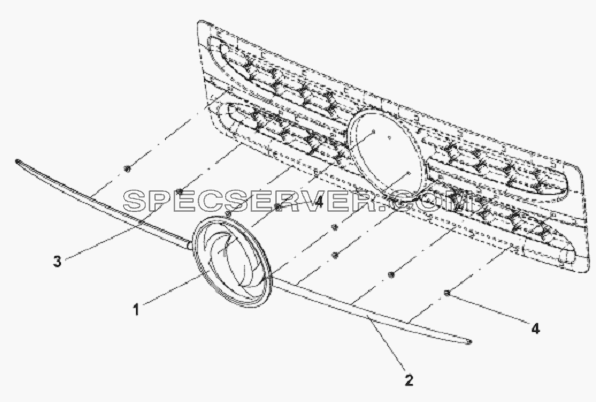 Front Logo Subassembly для L3251A3 (вара.) (список запасных частей)