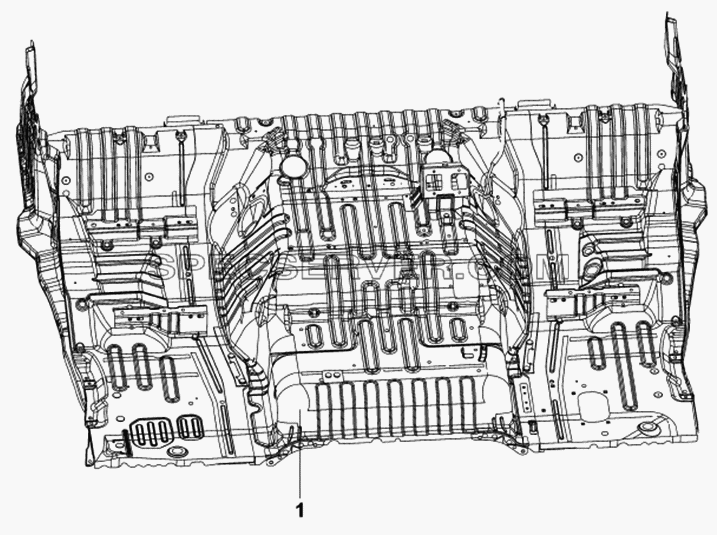 Сварочный соединительный напольный состав для DFL-4181A (список запасных частей)