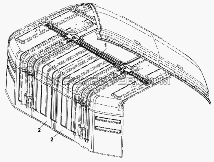 Верхняя звукоизоляция для DFL-4181A (список запасных частей)