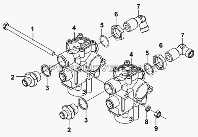 Задняя антиблокировочная система тормозов (ABS) для DFL-4181A (список запасных частей)