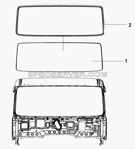 5206A-C0100 Уплотнители лобового стекла для DFL-4251A (список запасных частей)