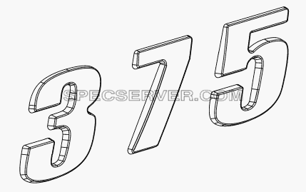 5001C-C0103 Наружный знак кабины—375PS для DFL-4251A (список запасных частей)