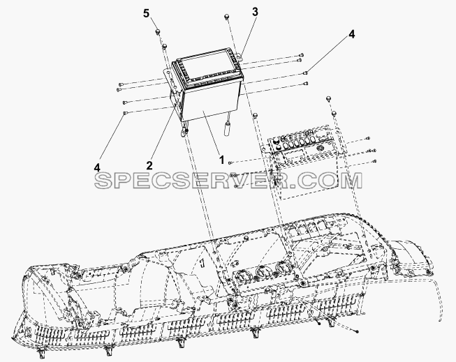 7920A-C0101 Навигатор GPS для DFL-4251A (список запасных частей)