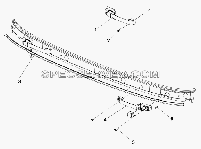 8211A-C0101 Наружный ручной поручень для DFL-4251A (список запасных частей)