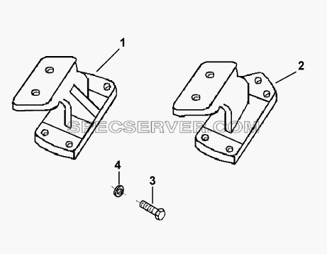 EM9223 Компоновка кронштейна передней подвески двигателя для DFL-4251A (список запасных частей)