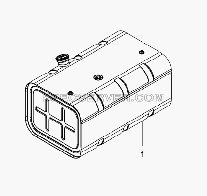 1101F-T0400 Компоновка топливного бака для DFL-4251A (список запасных частей)