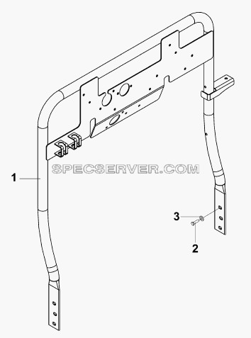 2701CC-ZD10 Кронштейн клапанов прицепа для DFL-4251A (список запасных частей)