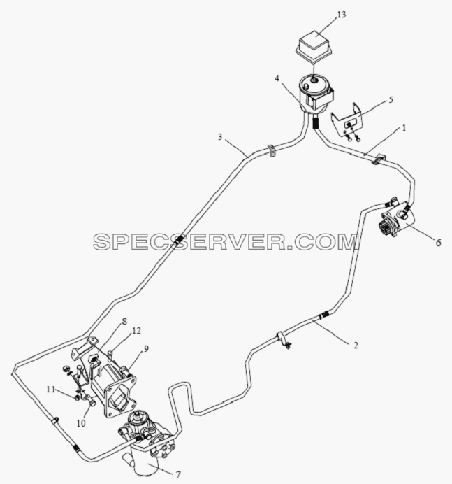Приводная поворотная цепь для СА-1083 (список запасных частей)