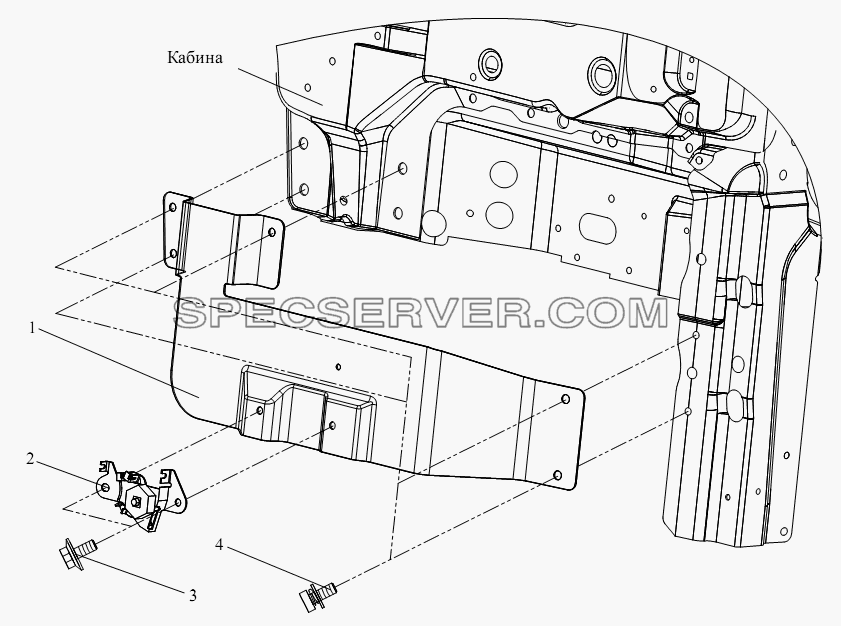 Замок чеки для СА-3252 (P2K2BT1A) (список запасных частей)