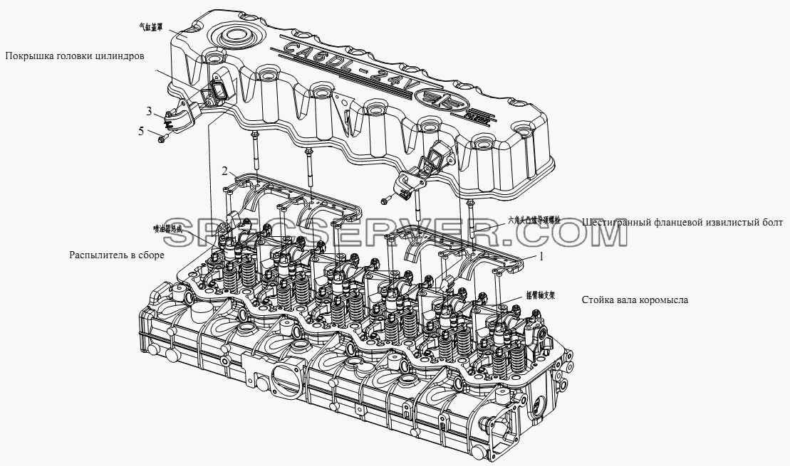 Провода распылителя для СА-3252 (P2K2BT1A) (список запасных частей)