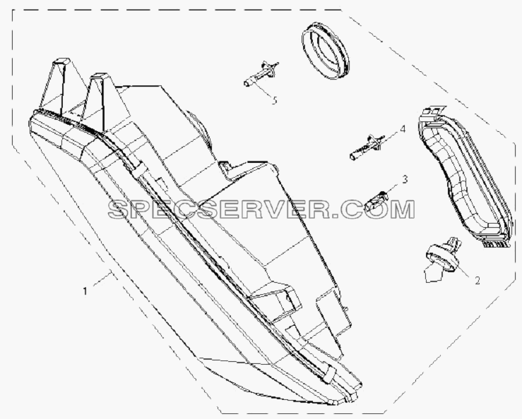 Передние фары для СА-3252 (P2K2T1A) (список запасных частей)