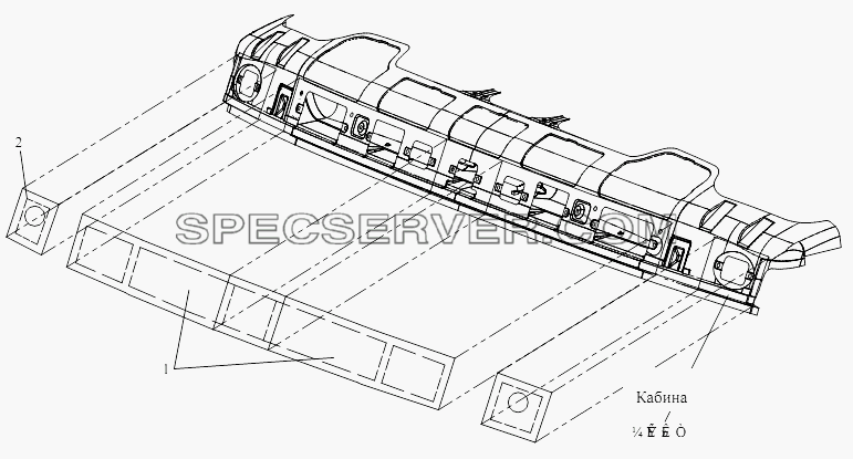 Уплотнительная пленка внешней панели ветрового стекла для СА-3252 (P2K2T1A) (список запасных частей)