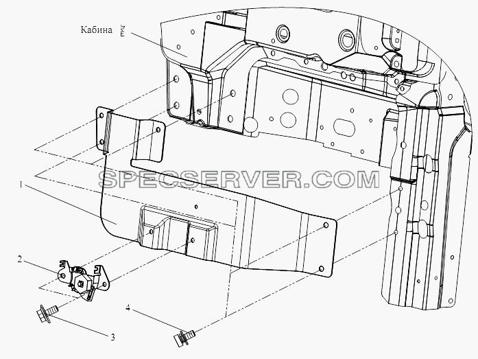 Замок чеки для СА-3252 (P2K2T1A) (список запасных частей)