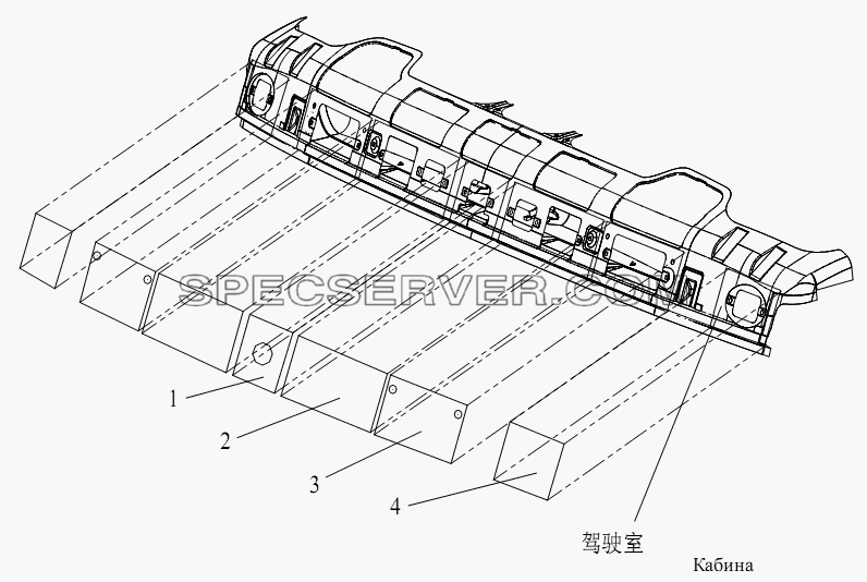 Уплотнительная пленка внешней панели ветрового стекла для СА-3312 (P2K2B2T4A2Z) (список запасных частей)