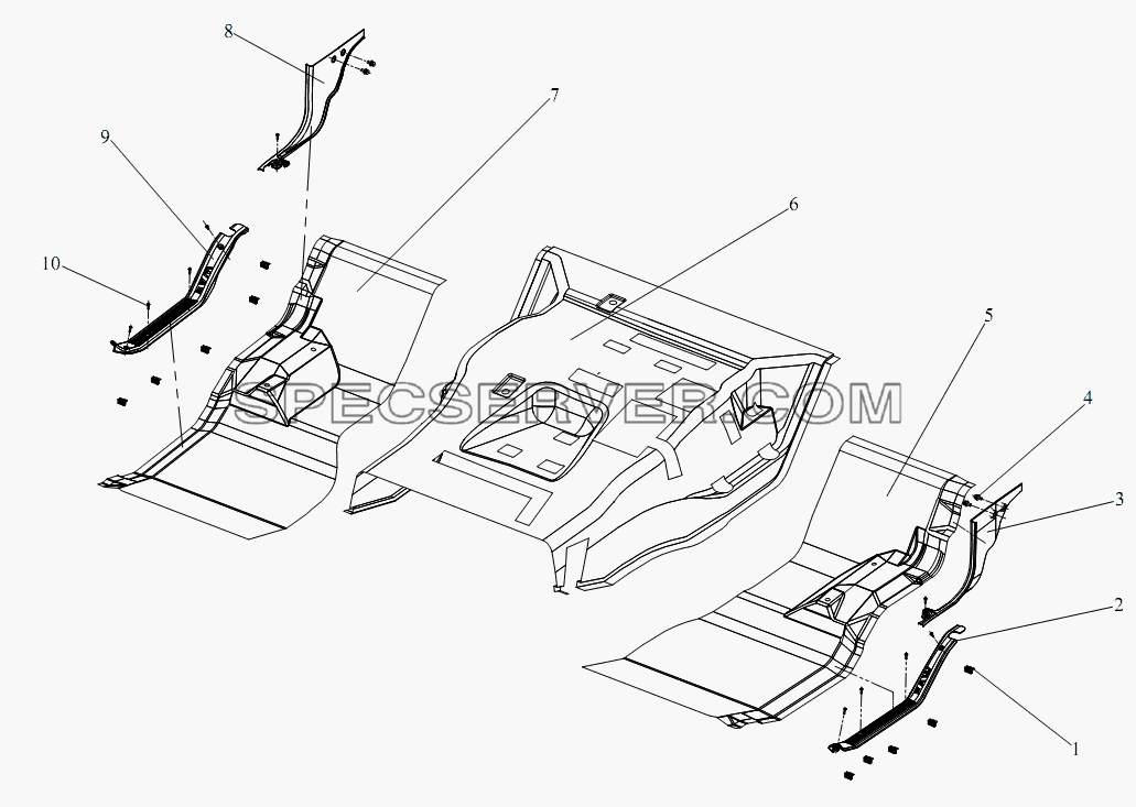 Коврик для СА-3312 (P2K2LT4E) (список запасных частей)