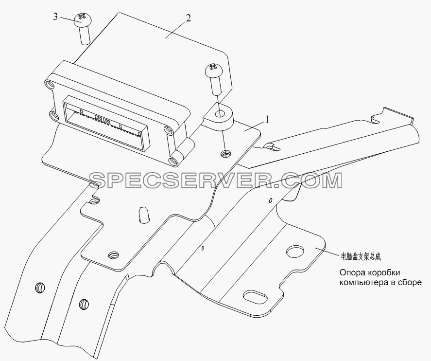 Главный контроллер системы управления сетью автомобиля для СА-4180 (P66K22A) (список запасных частей)