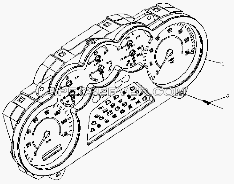 Комбинированный прибор для СА-4180 (P66K22A) (список запасных частей)