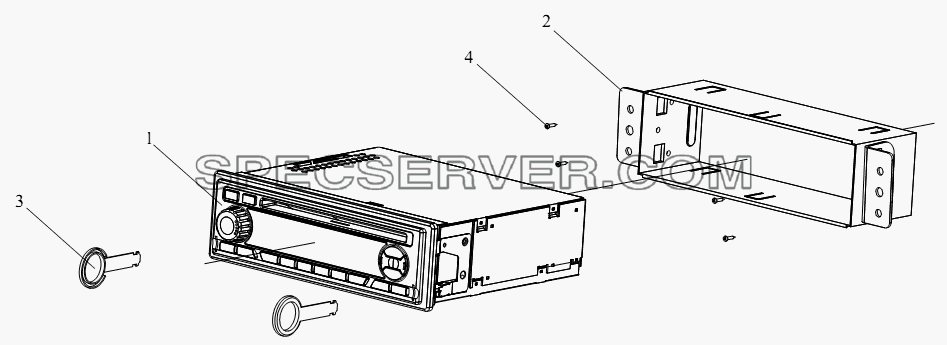 Проигрыватель CD для СА-4180 (P66K22A) (список запасных частей)