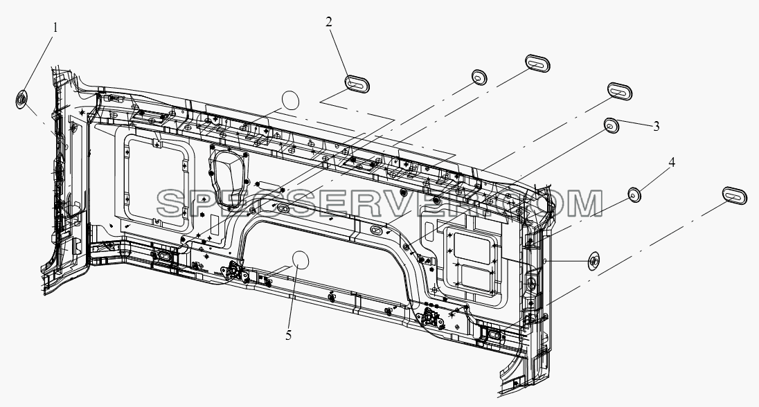 Пробка передней обшивки и водопроницаемая пленка для СА-4180 (P66K22A) (список запасных частей)