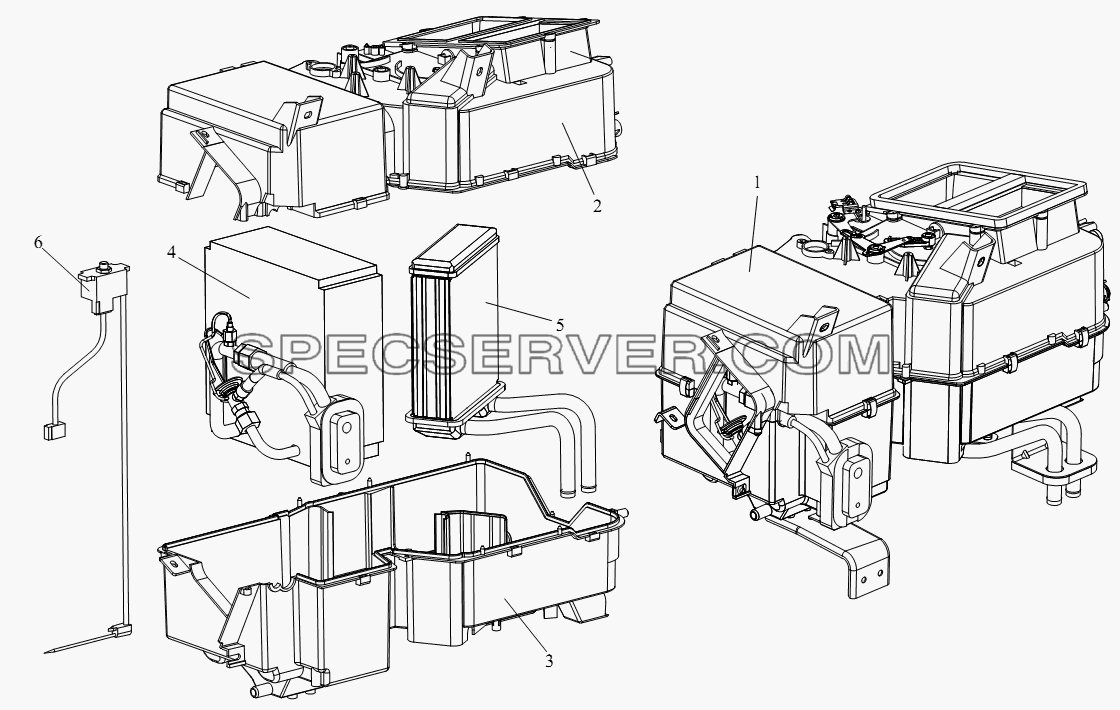 Два прибора в сборе для СА-4180 (P66K22A) (список запасных частей)
