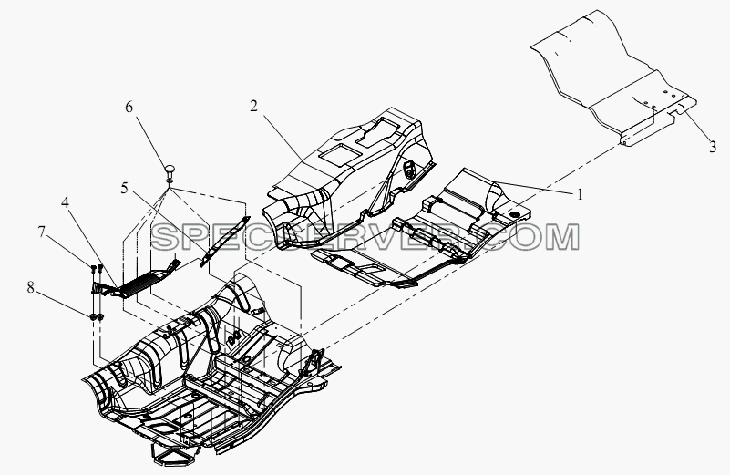 Блок ковра для СА-4180 (P66K2A) (список запасных частей)