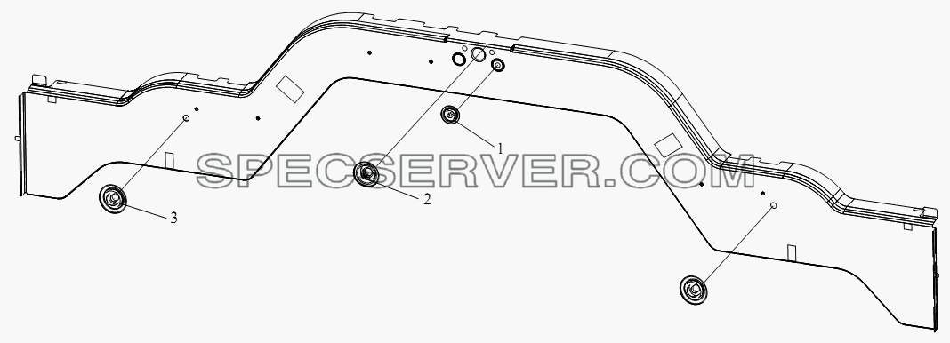 Пробка задней обшивки для СА-4180 (P66K2A) (список запасных частей)
