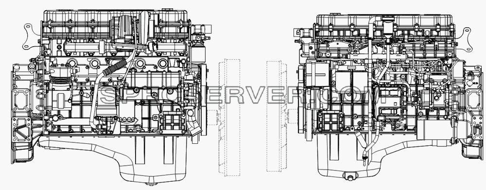 Двигатель для СА-4180 (P66K2A) (список запасных частей)