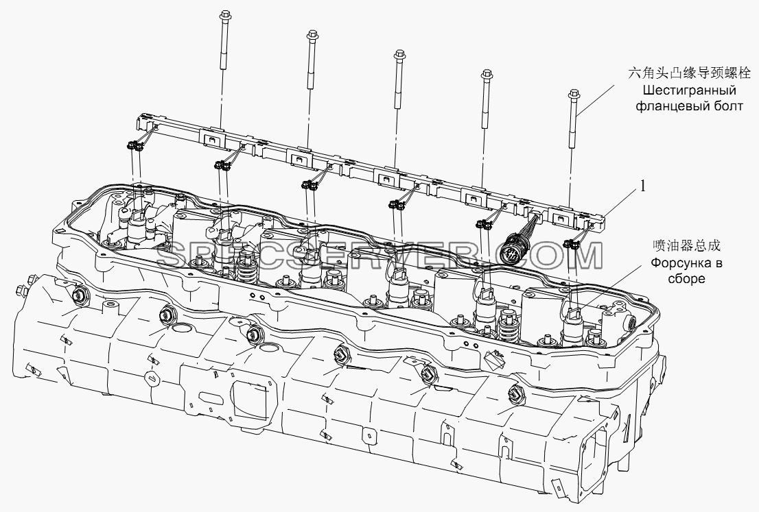 Жгут проводов форсунки для СА-4180 (P66K2A) (список запасных частей)