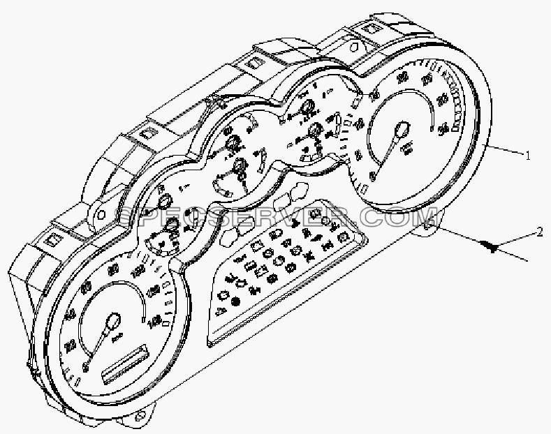 Комбинированный прибор для СА-4180 (P66K2A) (список запасных частей)