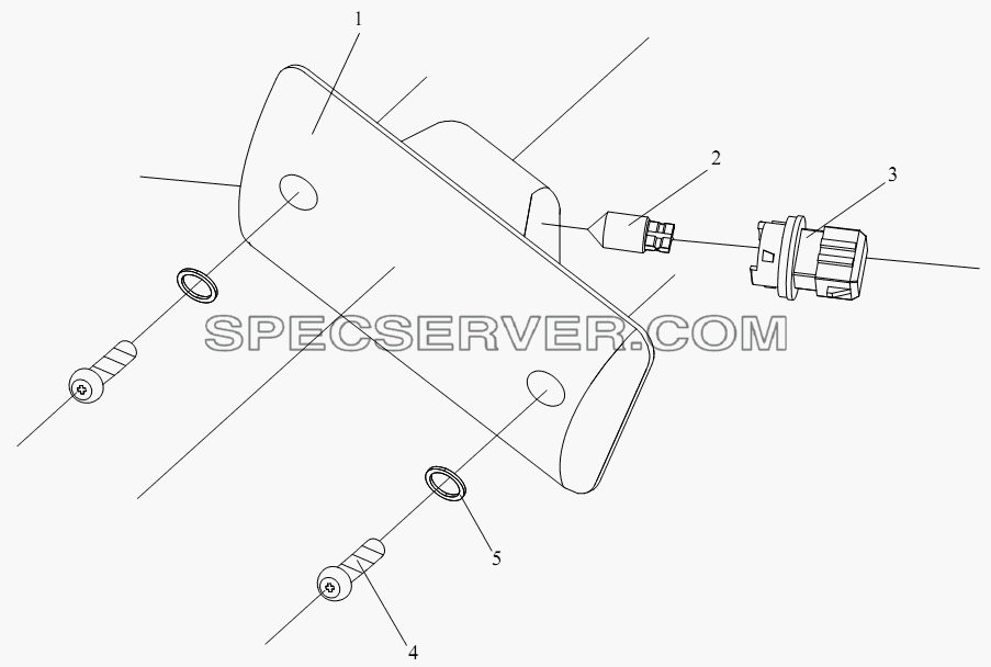 Лампа предупреждения для СА-4180 (P66K2A) (список запасных частей)