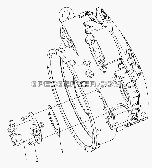 Силовой поворотный маслонасос для СА-4250 (P66K22T1A1EX) (список запасных частей)