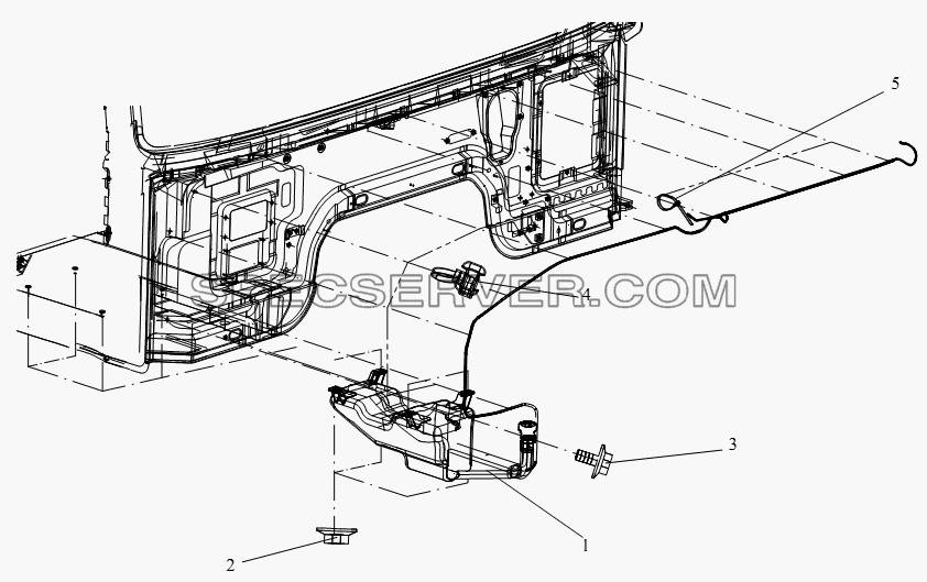 Омыватель для СА-4250 (P66K22T1A1EX) (список запасных частей)