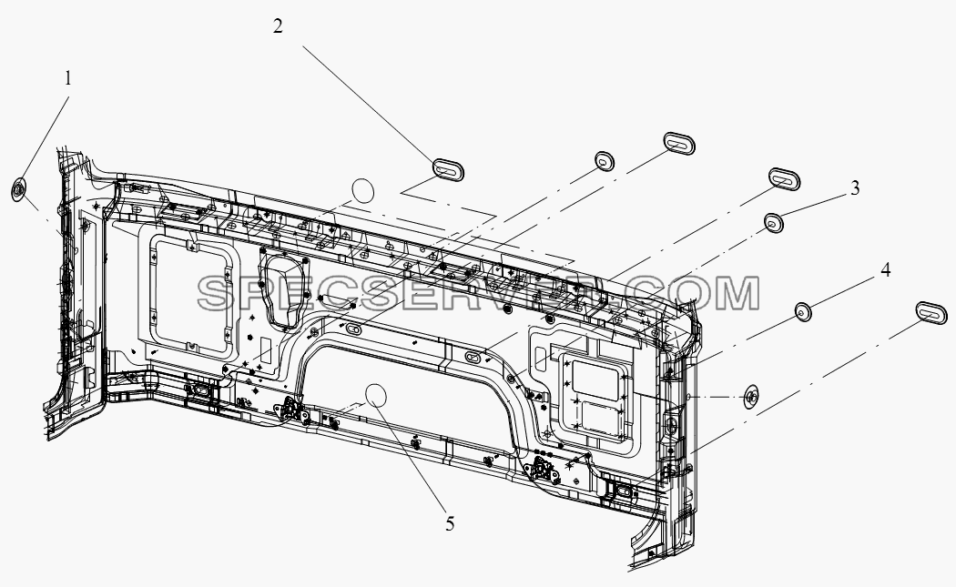 Пробка передней обшивки и водопроницаемая пленка для СА-4250 (P66K22T1A1EX) (список запасных частей)