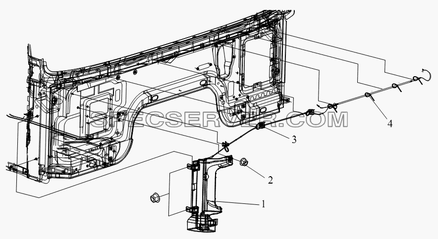 Омыватель для СА-4250 (P66K2T1A1EX) (список запасных частей)