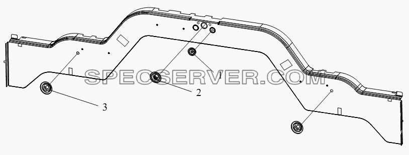 Пробка задней обшивки для СА-4250 (P66K2T1A1EX) (список запасных частей)