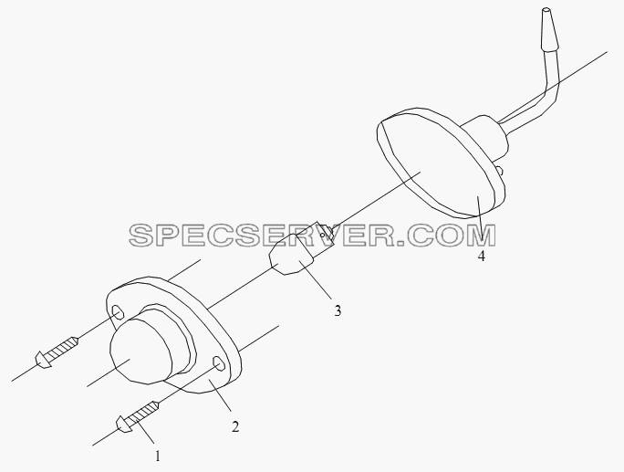 Лампа номерного знака для СА-4250 (P66K2T1A1EX) (список запасных частей)