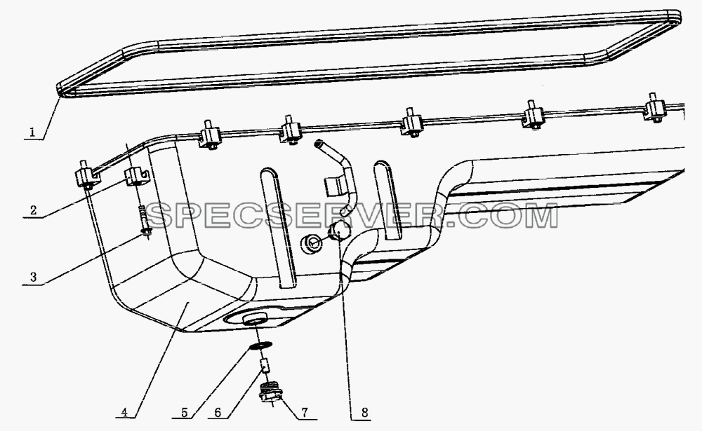 М3000-1009000 Сборка масло отстойника для Altay-3310 (список запасных частей)