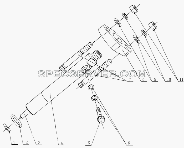 М3000-1112000 Сборка топливного инжектора для Altay-3310 (список запасных частей)