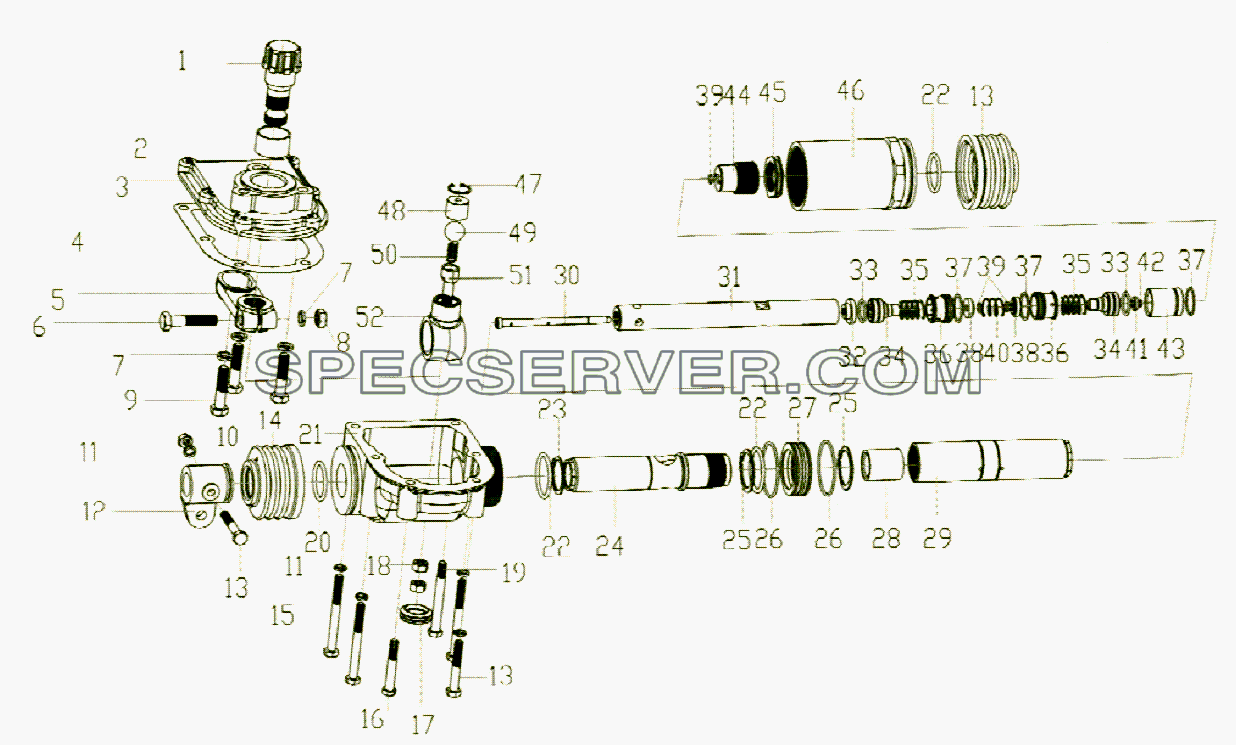 Усилитель для переключения передач для Altay-3310 (список запасных частей)