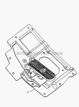 1S12413540000 Педаль тормоза для Foton-BJ3251DLPJB (список запасных частей)