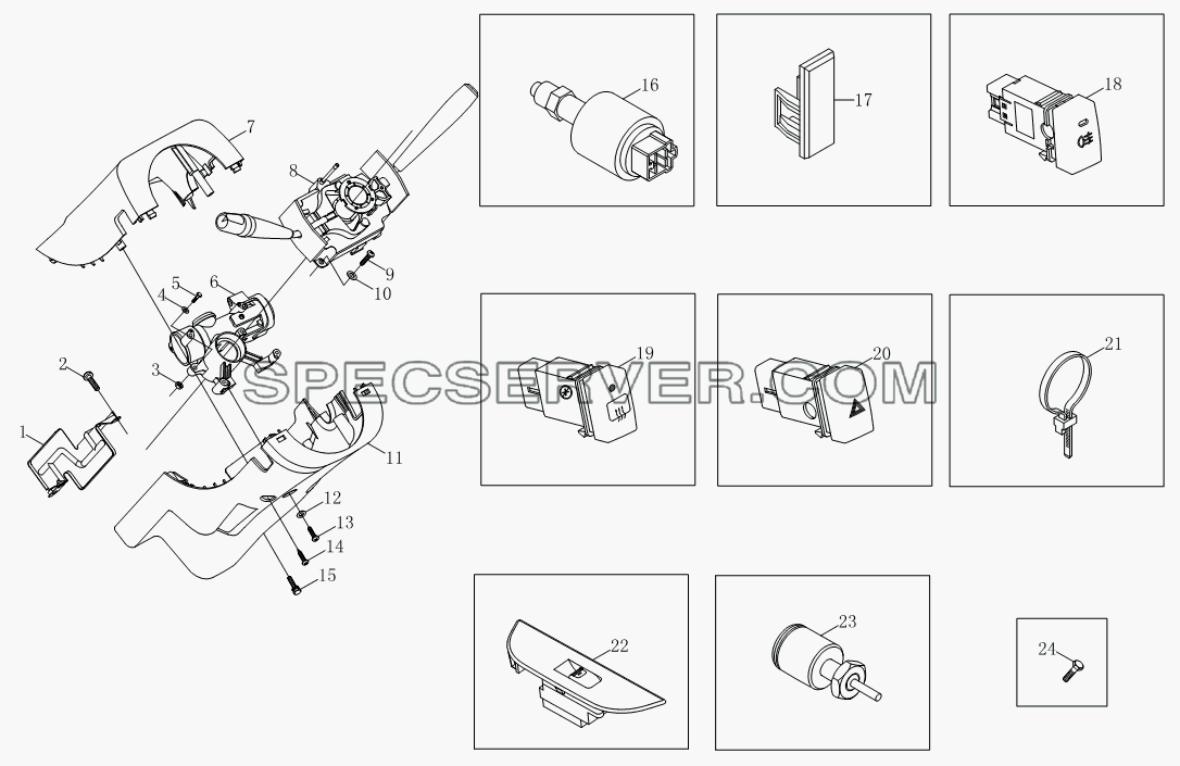 Выключатель 1SB1803730151, 1SB1803730152 для BJ1039, BJ1049 (Aumark III) (список запасных частей)
