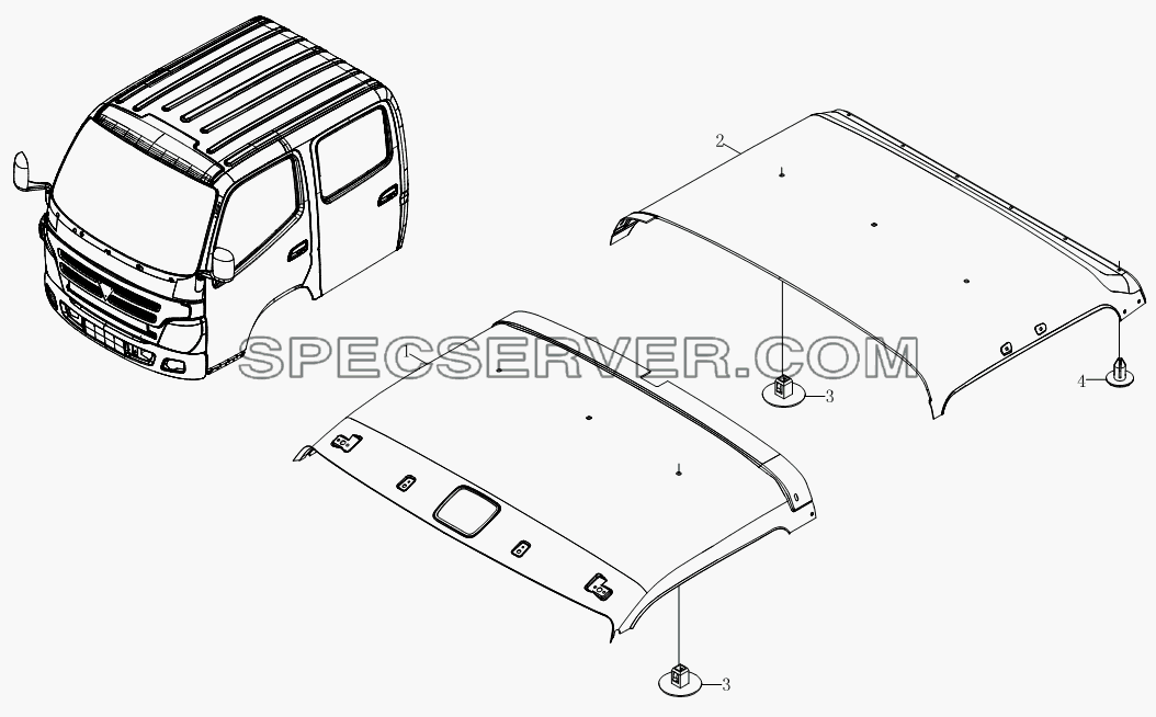 Аксессуары перекрышки 1SB1805720110 для BJ1039, BJ1049 (Aumark III) (список запасных частей)