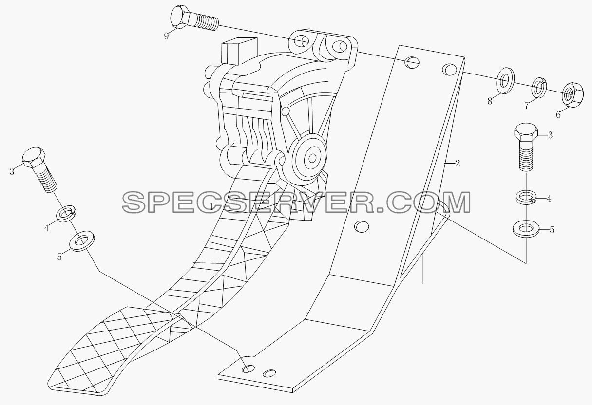 Передаточная установка разгона 1S10491170104 для BJ1039, BJ1049 (Aumark III) (список запасных частей)