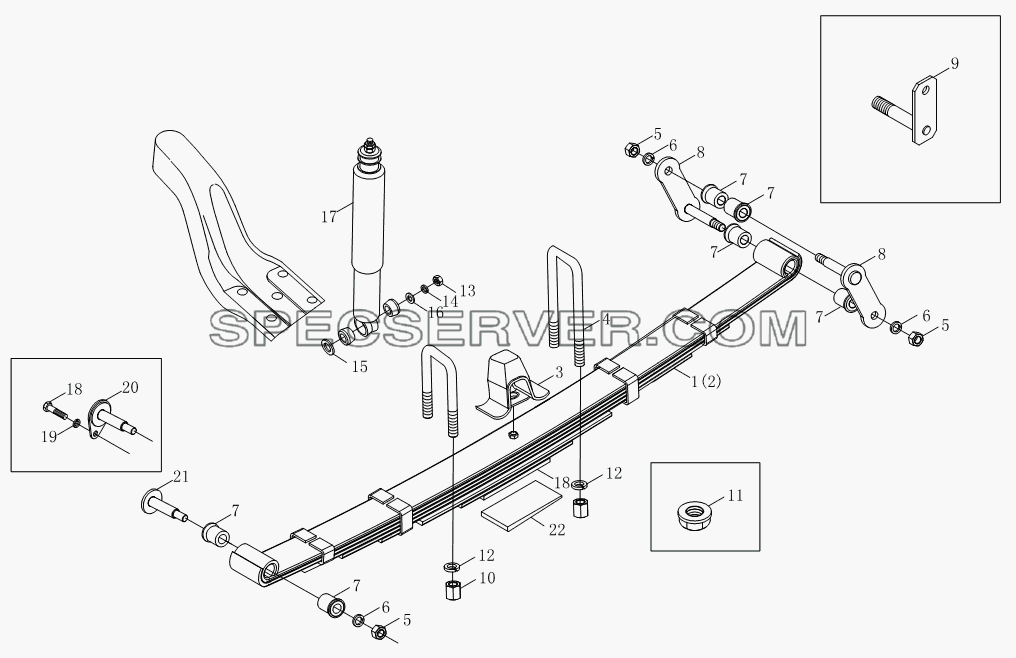 Передняя подвеска 1S10492920109, 1S10392920106 для BJ1039, BJ1049 (Aumark III) (список запасных частей)