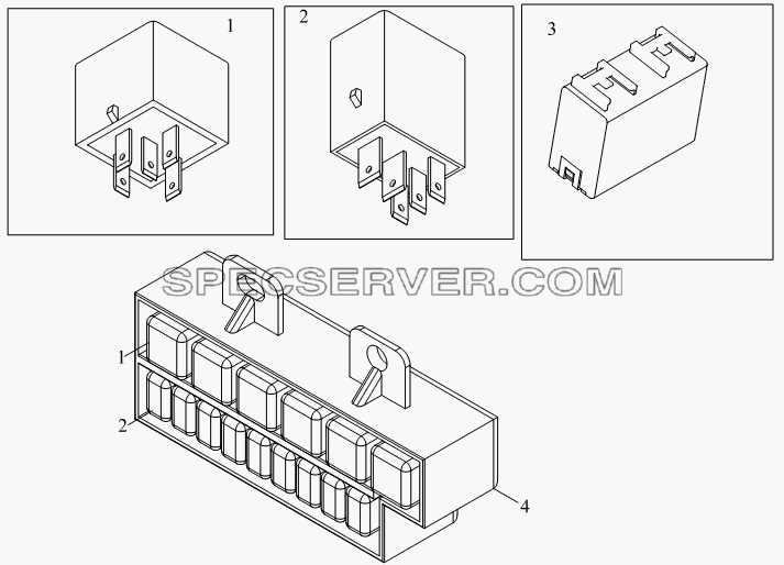 1SB1803750102 Реле для BJ1041, BJ1069 (Ollin) (список запасных частей)