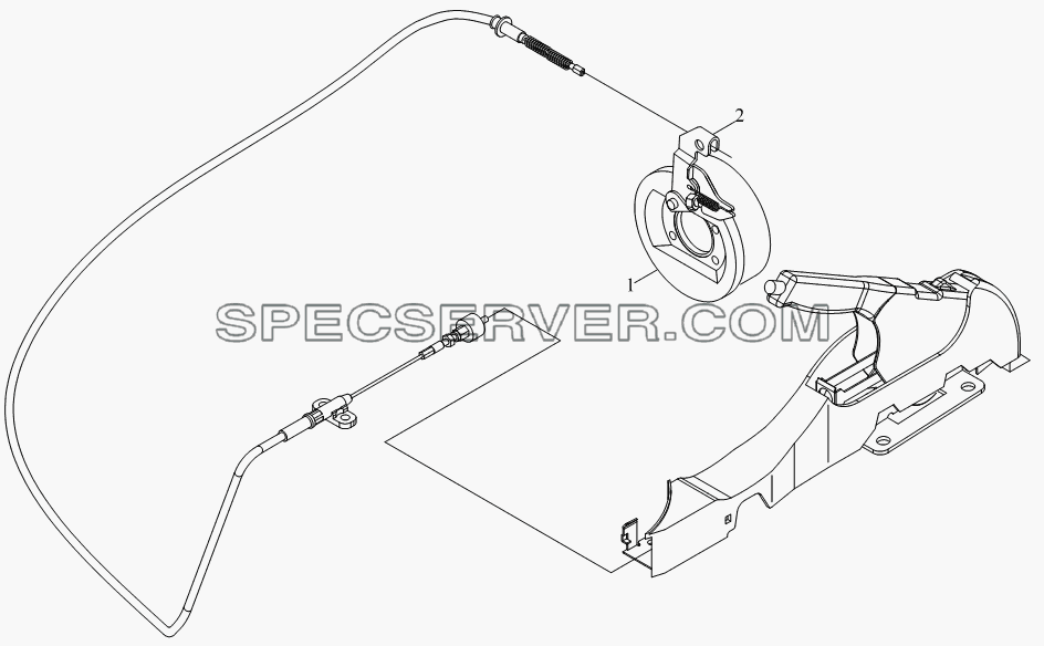 1S10693570102 Стояночный тормоз для BJ1041, BJ1069 (Ollin) (список запасных частей)