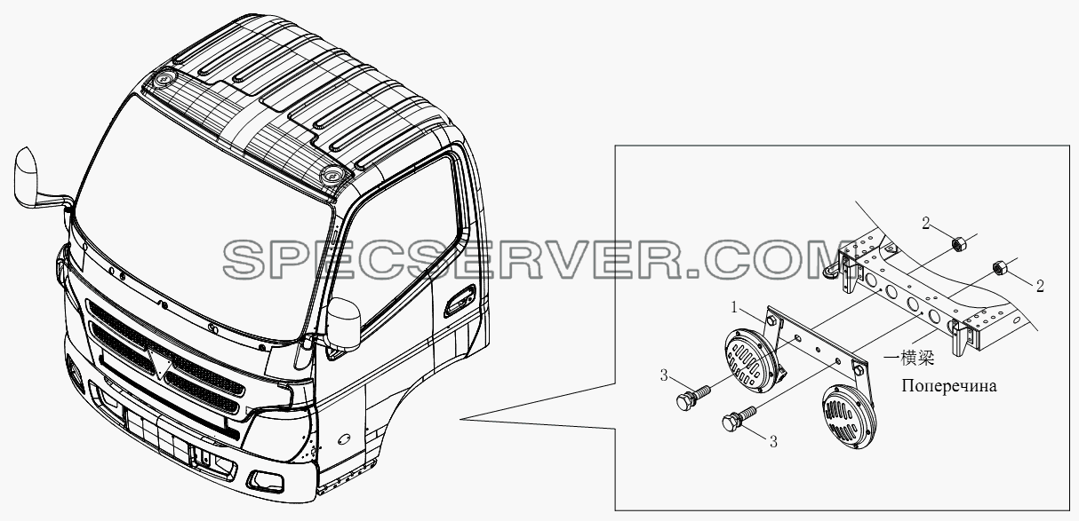 1S10433673002 Сигнализация для BJ1051, BJ1061 (Aumark) (список запасных частей)