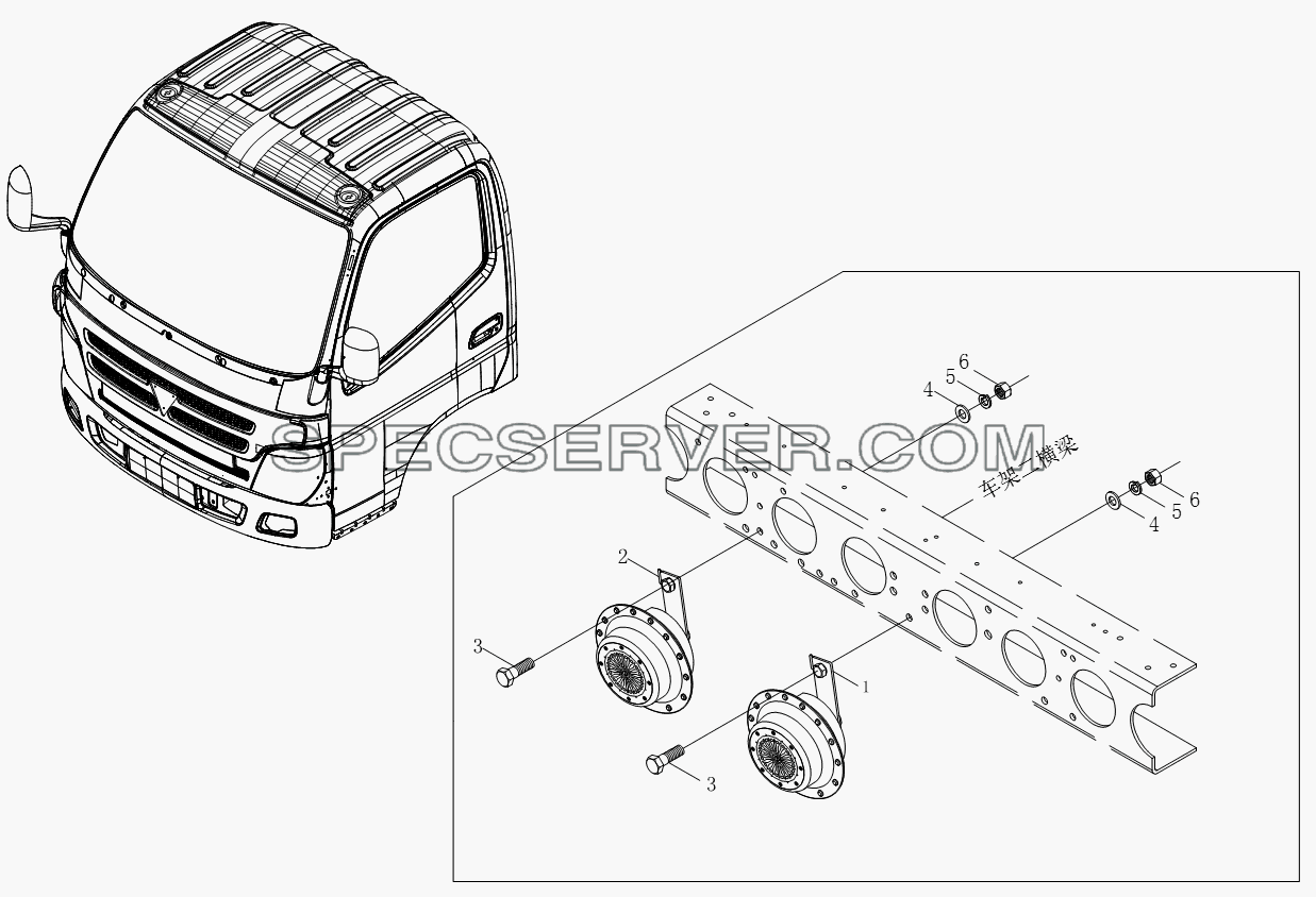 1S10693673001 Сигнализация для BJ1051, BJ1061 (Aumark) (список запасных частей)