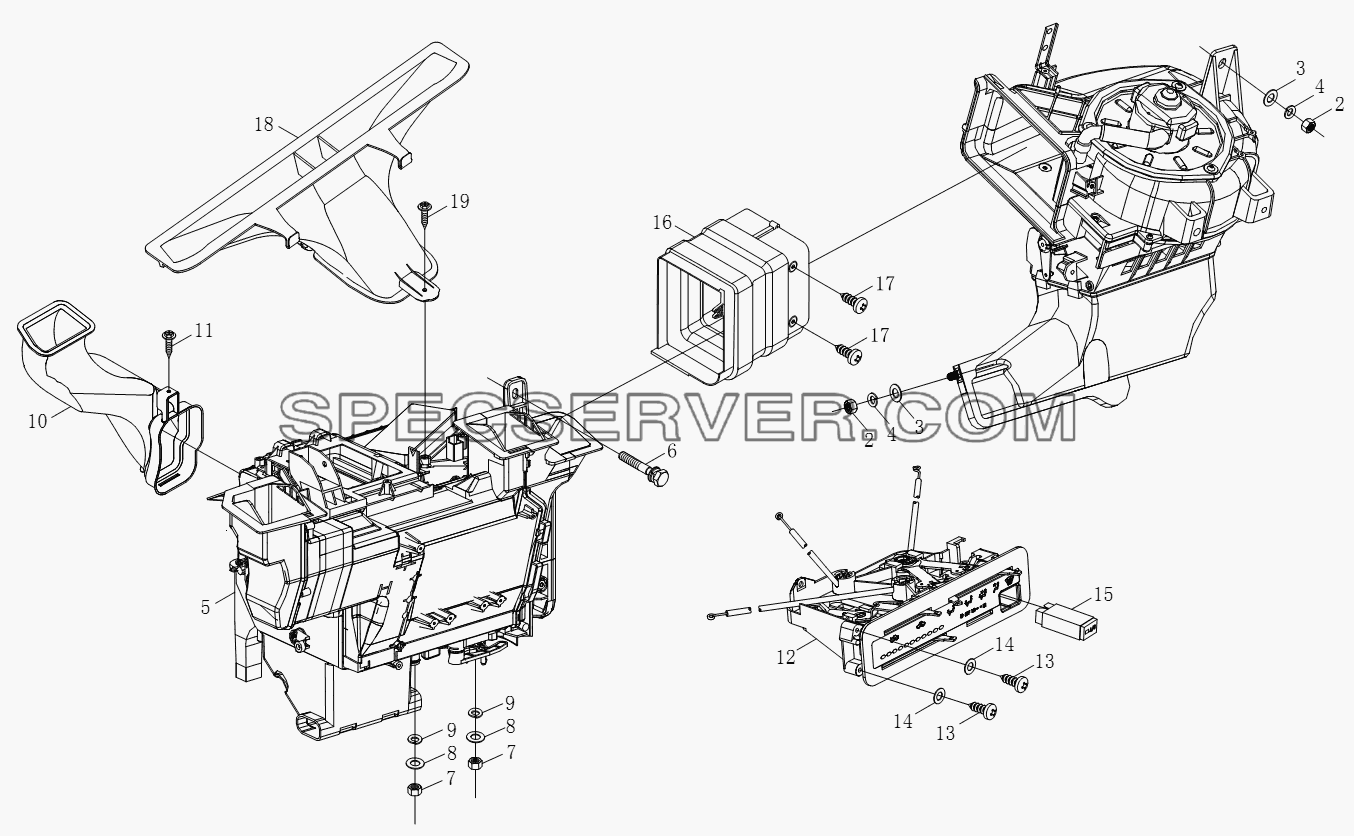11SB2008110128 Отопление для BJ1051, BJ1061 (Aumark) (список запасных частей)